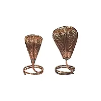 Johnson Tools Nag Nagin Joda/Snake Pair Set in Pure Copper for Kal Sarp Dosha, Pooja and Shivling (Size - 3X1.5X1.2)-thumb3