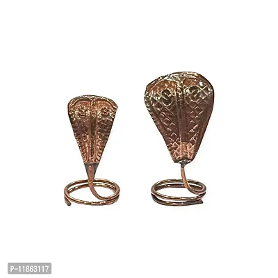 Johnson Tools Nag Nagin Joda/Snake Pair Set in Pure Copper for Kal Sarp Dosha, Pooja and Shivling (Size - 3X1.5X1.2)-thumb4