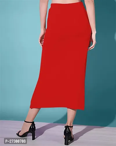 Casual Polyester Blend Solid Midi Stylish Skirt For Women-thumb2