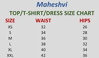 Maheshvi Dream Beauty Fashion Casual Short Sleeves Ribbed Round Neck Polyster Blend Crop Top (17 Inches) Red -S-thumb3