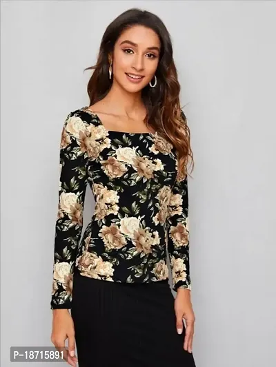 Stylish Polyester Printed Top for Women-thumb4