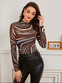 Stylish Full Sleeve Round Neck Top For Women-thumb3