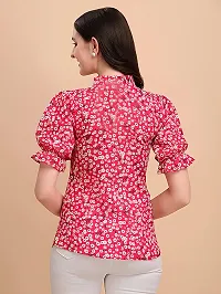 Elegant Red Polyester Printed Top For Women-thumb2