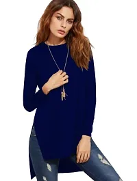 Maheshvi Women's High Turtle Neck Long Sleeves Jumper Long Top (Echo-thumb1