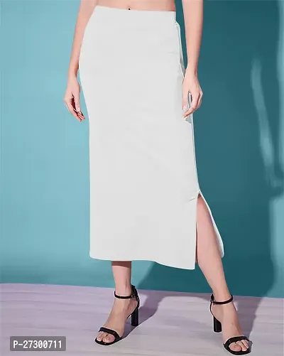 Casual Polyester Blend Solid Midi Stylish Skirt For Women