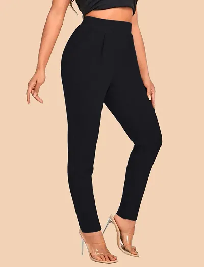 Elegant Solid Trousers For Women