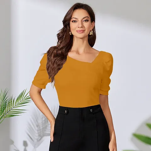 Elegant Solid Top For Women