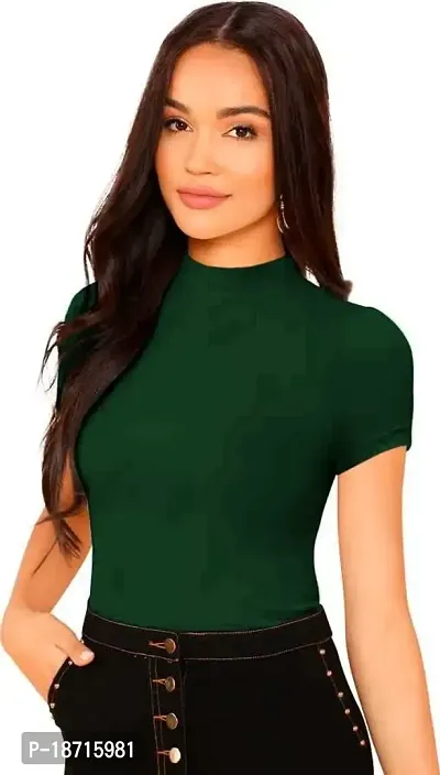 Maheshvi Women's Casual Half Sleeve Solid Top