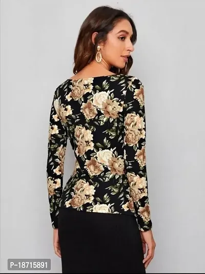 Stylish Polyester Printed Top for Women-thumb5