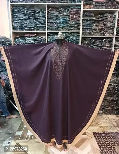 Contemporary Purple Art Silk Abaya For Women