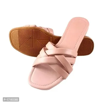 NIKKUCREATION fashion sandals women trendy flats fashion slipper women or girls](JLB-01-lgt pnk-4)-thumb0