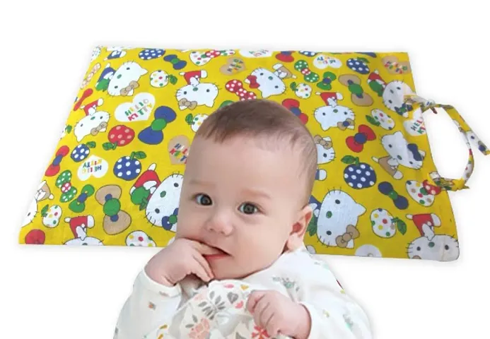 Mustard/Rai and Cotton Pillow for infants and small kids!