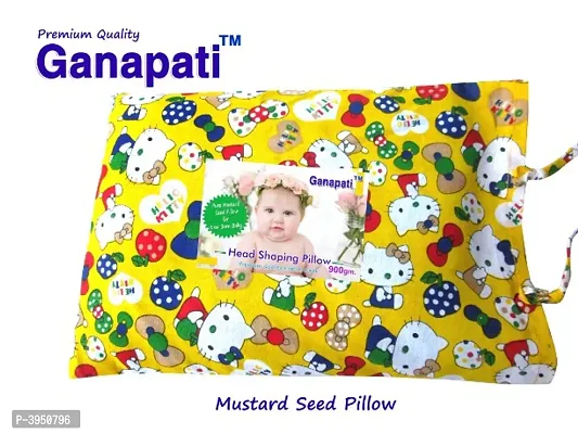 Ganapati Mustard Pillow Head Shaping Pillow Small for New Born Baby (Sarso)-thumb5