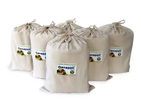 Ganapati Fridge Vegetable  Fruit Storage Cotton Large Bag Eco-friendly Multipurpose Reusable Organizer (Pack of 6)-thumb3