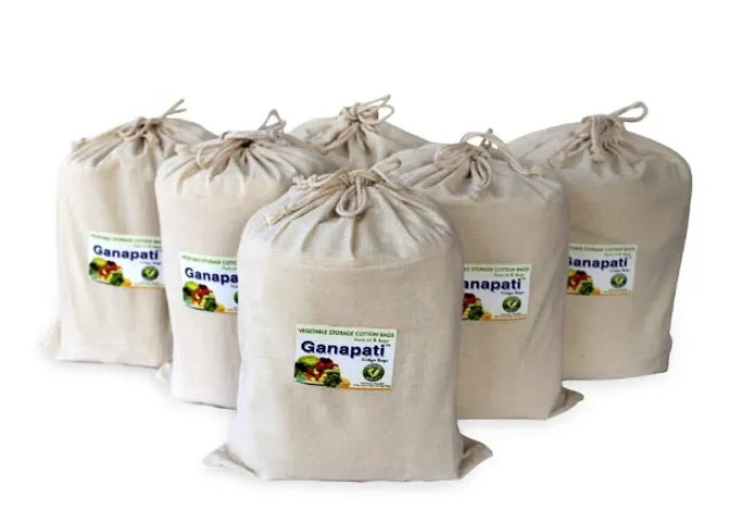 Fridge Vegetable & Fruit Storage Cotton Bag