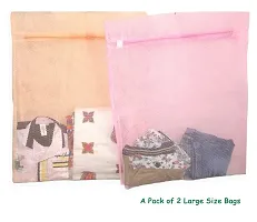 Laundry Bag with Zip ( Pack of 4 ) Large Size:(60 cm x 48 cm)-thumb1