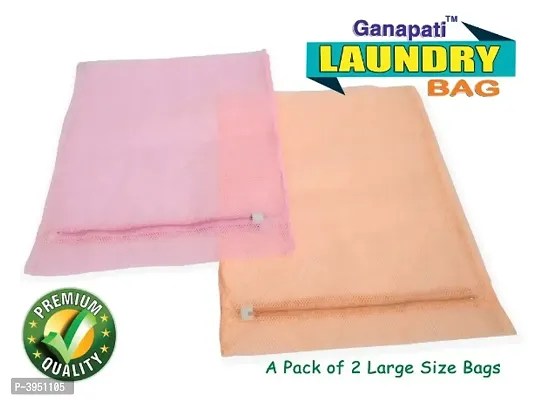 Laundry Bag with Zip ( Pack of 4 ) Large Size:(60 cm x 48 cm)-thumb4