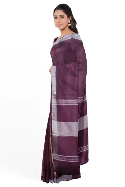 Hand Painted Bandhani Linen Saree