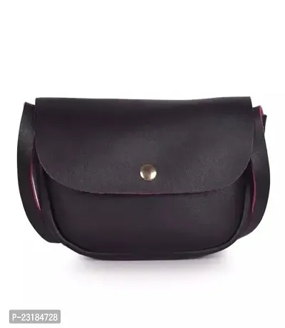 Stylish Black PU Sling Bags For Women