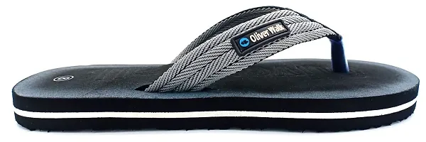 OLIVER WALK Unique Trending Flip-Flops Slippers (BLACK, numeric_8)-thumb2