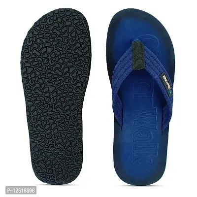 OLIVER WALK Men Flip Flop (BLUE, numeric_7)-thumb2