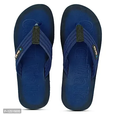 OLIVER WALK Men Flip Flop (BLUE, numeric_9)-thumb0