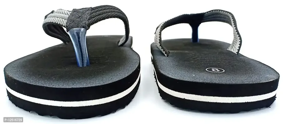 OLIVER WALK Unique Trending Flip-Flops Slippers (BLACK, numeric_8)-thumb2