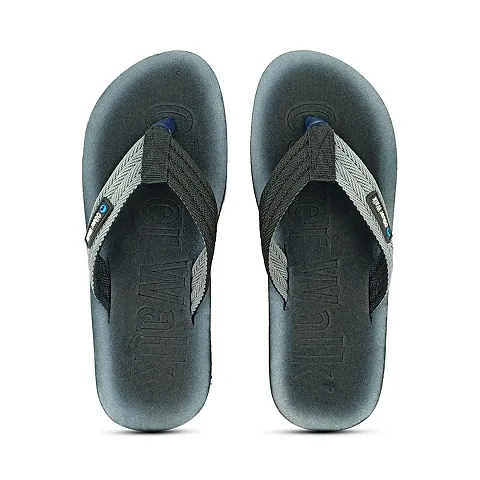 OLIVER WALK Unique Trending Flip-Flops Slippers (BLACK, numeric_7)