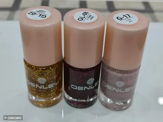nail polish glitter pack of 3