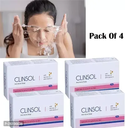 clinsol anti acne soap pack of 4-thumb0