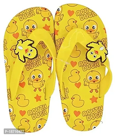 Girls yellow flip flops sales