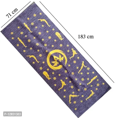 100% Natural Cotton Slip Resistant Yoga Mat Multicolor 6 mm Yoga Mat-thumb2