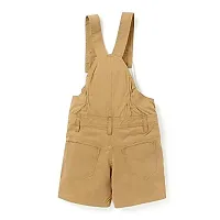 FirstClap Cotton Solid Short Knee Length Dungaree for Kids Unisex (Boys  Girls) Jumpsuit for Kids-thumb1