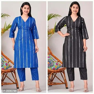 Fancy Cotton Kurta Bottom Set For Women Pack Of 2