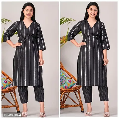 Fancy Cotton Kurta Bottom Set For Women Pack Of 2