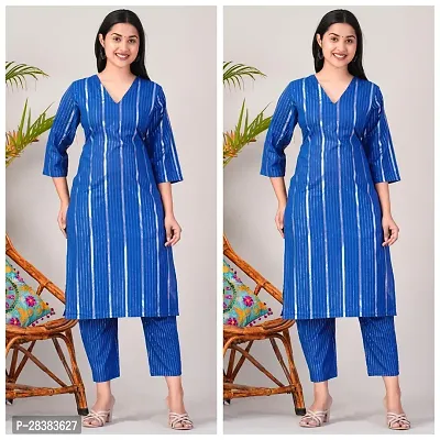 Fancy Cotton Kurta Bottom Set For Women Pack Of 2