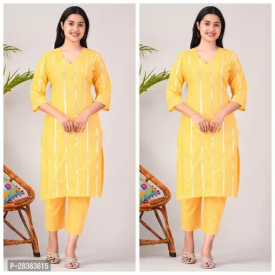 Fancy Cotton Kurta Bottom Set For Women Pack Of 2