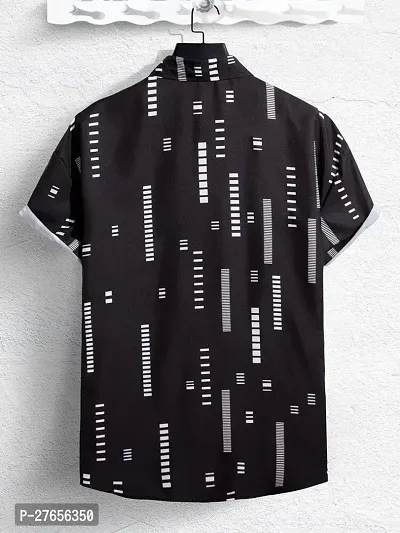 Reliable Lycra Printed Short Sleeves Casual Shirts For Men-thumb4