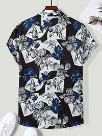 Reliable Lycra Printed Short Sleeves Casual Shirts For Men-thumb1