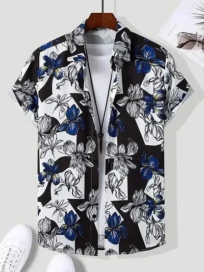 Trendy Rayon Short Sleeves Casual Shirt 