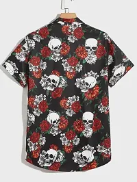 Reliable Lycra Printed Short Sleeves Casual Shirts For Men-thumb2