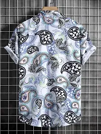 Reliable Lycra Printed Short Sleeves Casual Shirts For Men-thumb1