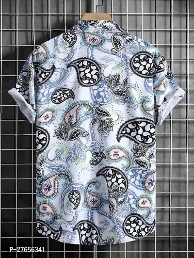 Reliable Lycra Printed Short Sleeves Casual Shirts For Men-thumb2