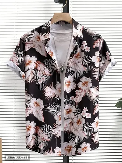 Reliable Lycra Printed Short Sleeves Casual Shirts For Men