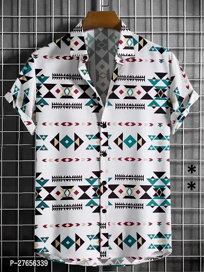 Reliable Lycra Printed Short Sleeves Casual Shirts For Men