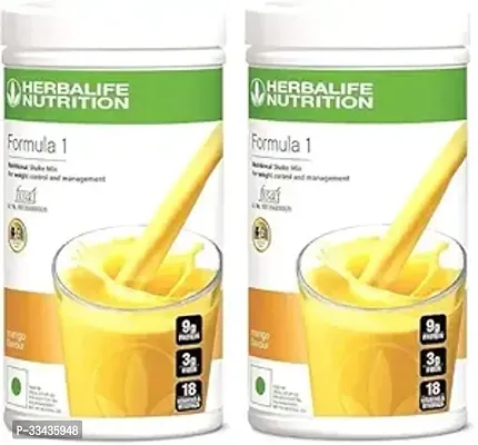 Herbalife Nutrition Formula 1 Shake Mix Mango Flavour for Weight Management Plant-Based Protein |500 gms, Mango, Pack of 2|-thumb0