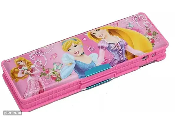 Magnetic Pencil Box With Calculator And Dual Sharpener For Girls And Boys For School
