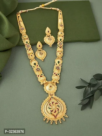 Alluring Earrings And Necklace Set for Women-thumb0