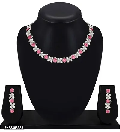 Alluring Earrings And Necklace Set for Women-thumb0