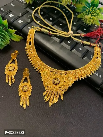 Alluring Earrings And Necklace Set for Women-thumb2